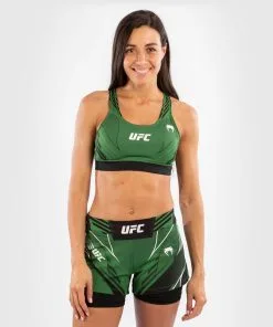 UFC Venum Authentic Fight Night Women's Sport Bra - Green -Training gear shop 05b815cdec5939824b18336ee68aab6e27cc8eed VNMUFC 00011 005 01F