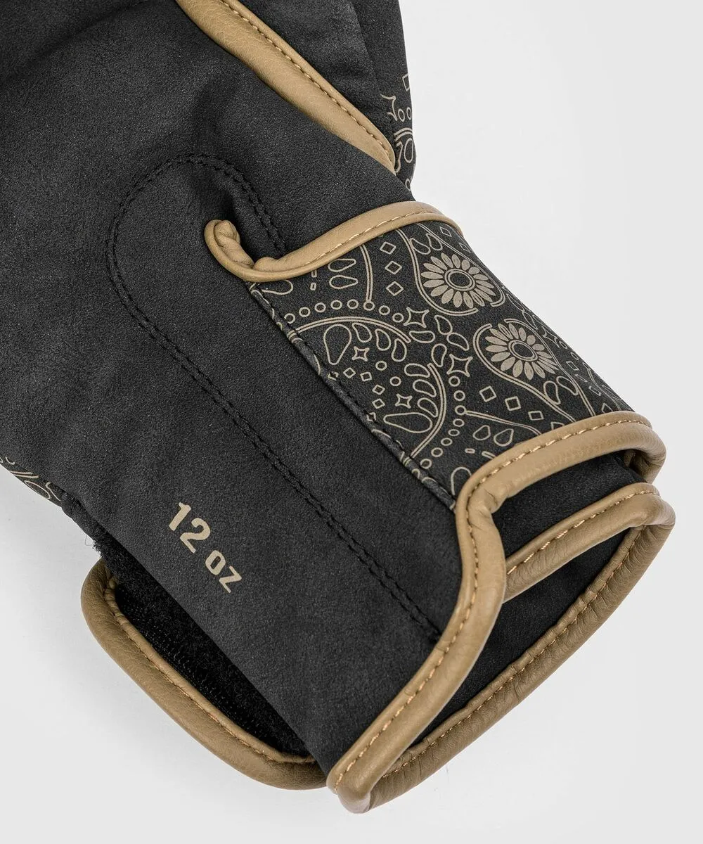 Venum Santa Muerte Dark Side Boxing Gloves (23) - Black/Brown 8 Venum Santa Muerte Dark Side Boxing Gloves (23) - Black/Brown - Image 6