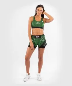 UFC Venum Authentic Fight Night Women's Sport Bra - Green -Training gear shop 12f34c95cc085b59e293bdaa798ec30da8f06135 VNMUFC 00011 005 08