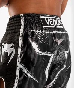 Venum GLDTR 4.0 (Gladiator) Muay Thai Shorts -Training gear shop 13694353b000a20930980239a0b2f883caf3581f SHORT MUAYTHAI GLADIATOR 4.0 BLACK WHITE 08