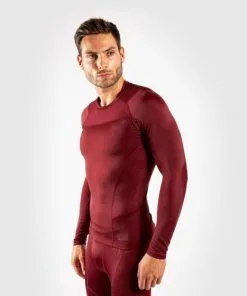 Venum GFit Rashguard - Long Sleeves Burgundy -Training gear shop 1742fb49bcc520471417895381851e53c9d9791b RASH LS GFIT BURGUNDY SD 02