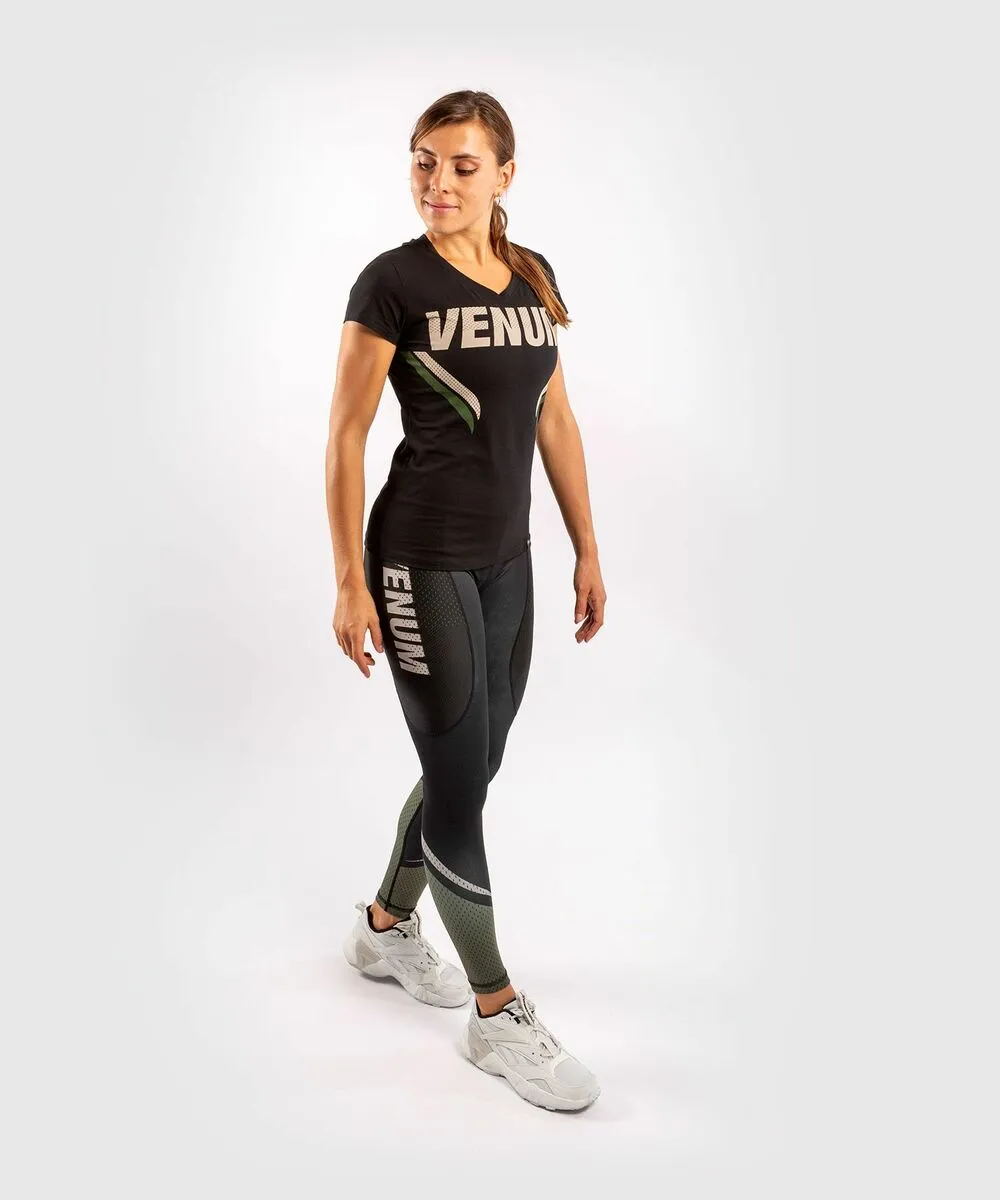 Venum ONE FC Impact T-shirt Women - Black-Khaki 9 Venum ONE FC Impact T-shirt Women - Black-Khaki - Image 7