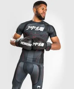 Venum Okinawa 3.0 Rashguard - Shortsleeves Black/Red