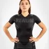 Venum ONE FC Impact Rashguard Short Sleeves Women - Black-Black -Training gear shop 1ebf37a9664fe2e141d23cd73799c82ececeda2c RASH SS ONEFC BLACK BLACK 01