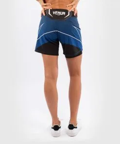 UFC Venum Authentic Fight Night Women's Shorts - Long Fit - Blue -Training gear shop 22e743231b245786473f6e8c92e7ca2a2dd0b99a VNMUFC 00019 004 04B