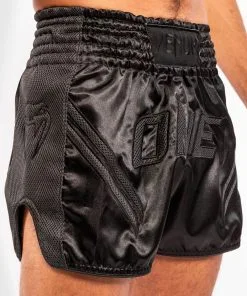 Venum ONE FC Impact Muay Thai Shorts -Black-Black -Training gear shop 287c06060c6567598d7b864c8c62e7d3552ab4d9 SHORT MUAYTHAI ONEFC BLACK BLACK 08 1