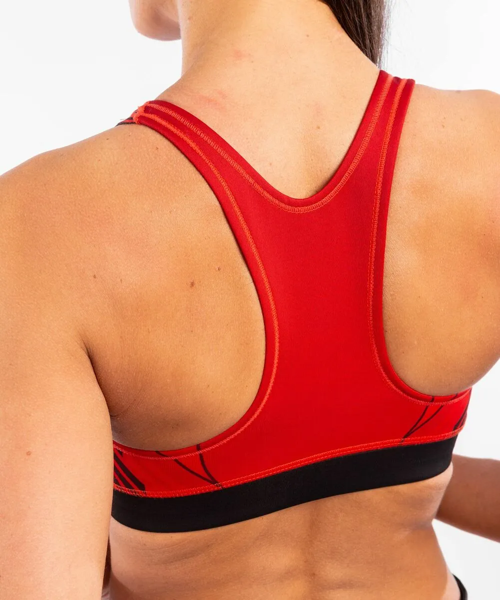 UFC Venum Authentic Fight Night Women's Sport Bra - Red 4 UFC Venum Authentic Fight Night Women's Sport Bra - Red - Image 2