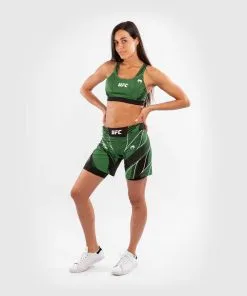 UFC Venum Authentic Fight Night Women's Shorts - Long Fit - Green -Training gear shop 2ce8320d25c24e18f8109a59130d529f4fd1637f VNMUFC 00019 005 08