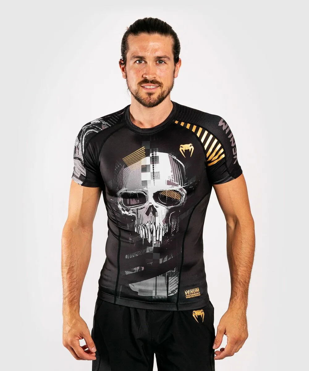 Venum Skull SS Rashguard, Black 3 Venum Skull SS Rashguard, Black
