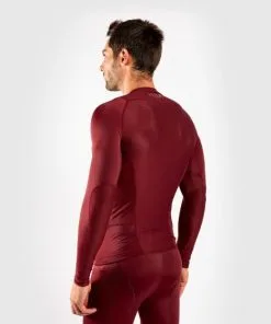 Venum GFit Rashguard - Long Sleeves Burgundy -Training gear shop 32a0726e1ba5027e2eacb17fbc6a220147b08d84 RASH LS GFIT BURGUNDY SD 03