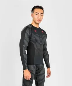 Venum Phantom Rashguard - Longsleeves Black/Red