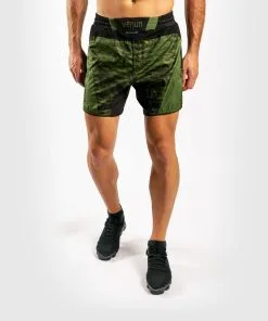 Venum Trooper Fightsorts, Forest Camo/Black