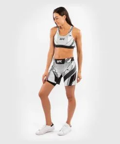 UFC Venum Authentic Fight Night Women's Shorts - Long Fit - White 17 UFC Venum Authentic Fight Night Women's Shorts - Long Fit - White -Training gear shop 33e82318c8bbbcb590710b3964392e884e6ba573 VNMUFC 00019 002 08