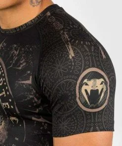 Venum Santa Muerte Dark Side Rashguard (23) - Shortsleeves Black/Brown -Training gear shop 347aa806b2c63a9d0bc27eee9da94a63c21c19f5 RASH SS SANTAMUERTE BLACK BROWN 08