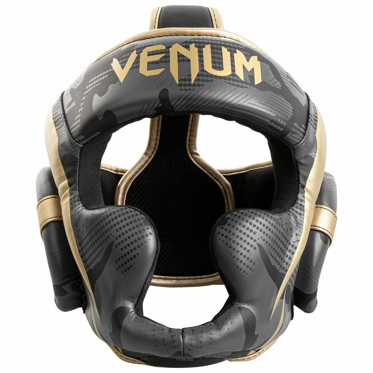 Venum Elite Headgear Dark Camo-Gold 4 Venum Elite Headgear Dark Camo-Gold - Image 2