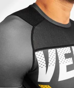 Venum One FC Impact Rashguard - Short Sleeves - Grey-Yellow -Training gear shop 3b1abc9613219177856aae7922022bb3da846c56 RASH SS ONEFC IMPACT GREY YELLOW 06