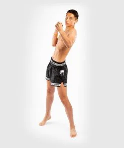 Venum Parachute Muay Thai Shorts - Black-White -Training gear shop 3ba3203a5250129110899eb85bf511e9609a0c84 SHORT MUAYTHAI PARACHUTE BLACK WHITE 10