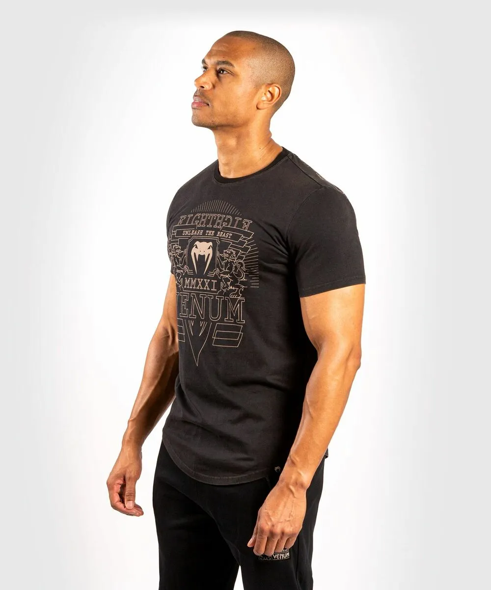 Venum Lions21 T-Shirt - Black-Sand 4 Venum Lions21 T-Shirt - Black-Sand - Image 2