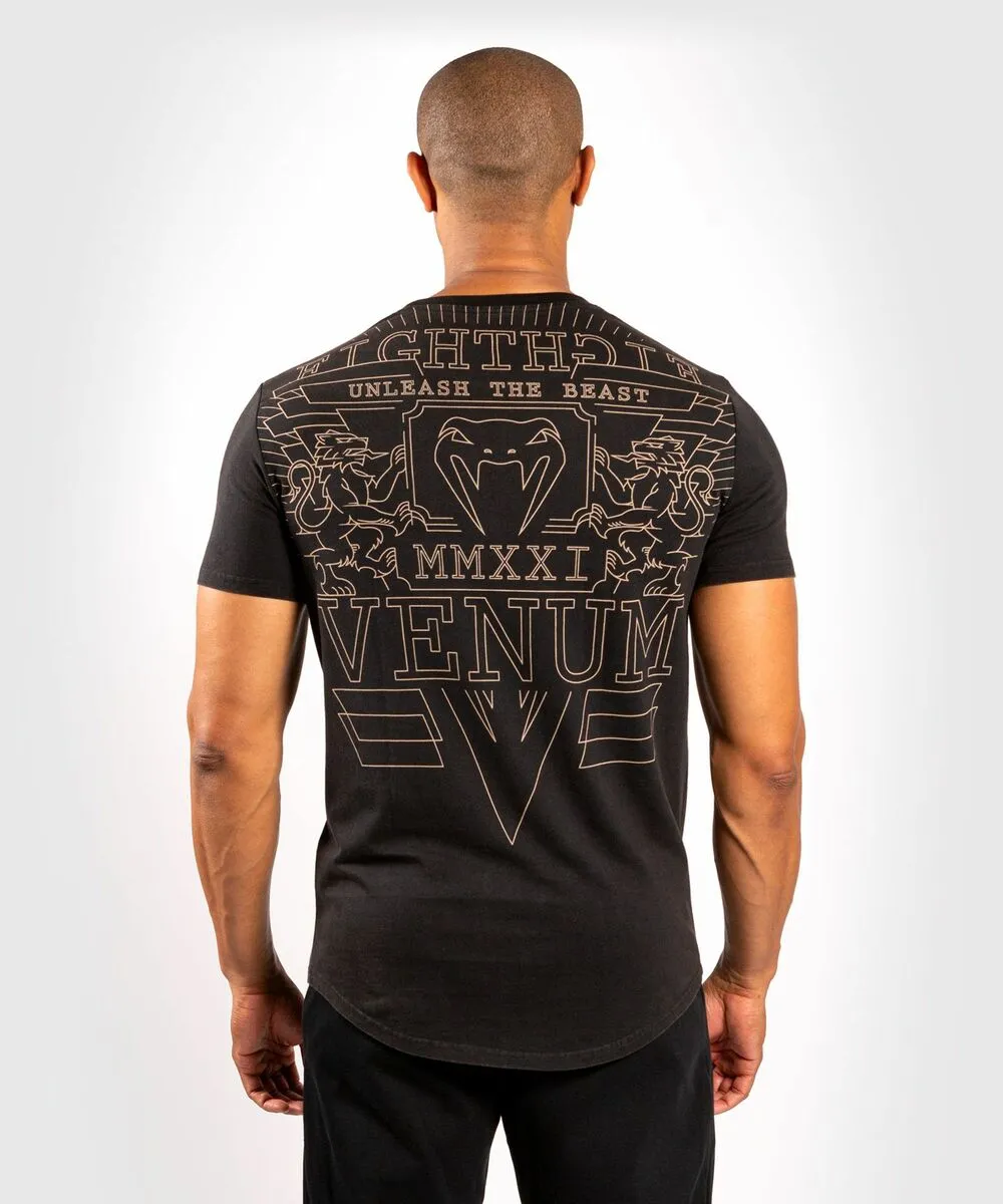 Venum Lions21 T-Shirt - Black-Sand 5 Venum Lions21 T-Shirt - Black-Sand - Image 3