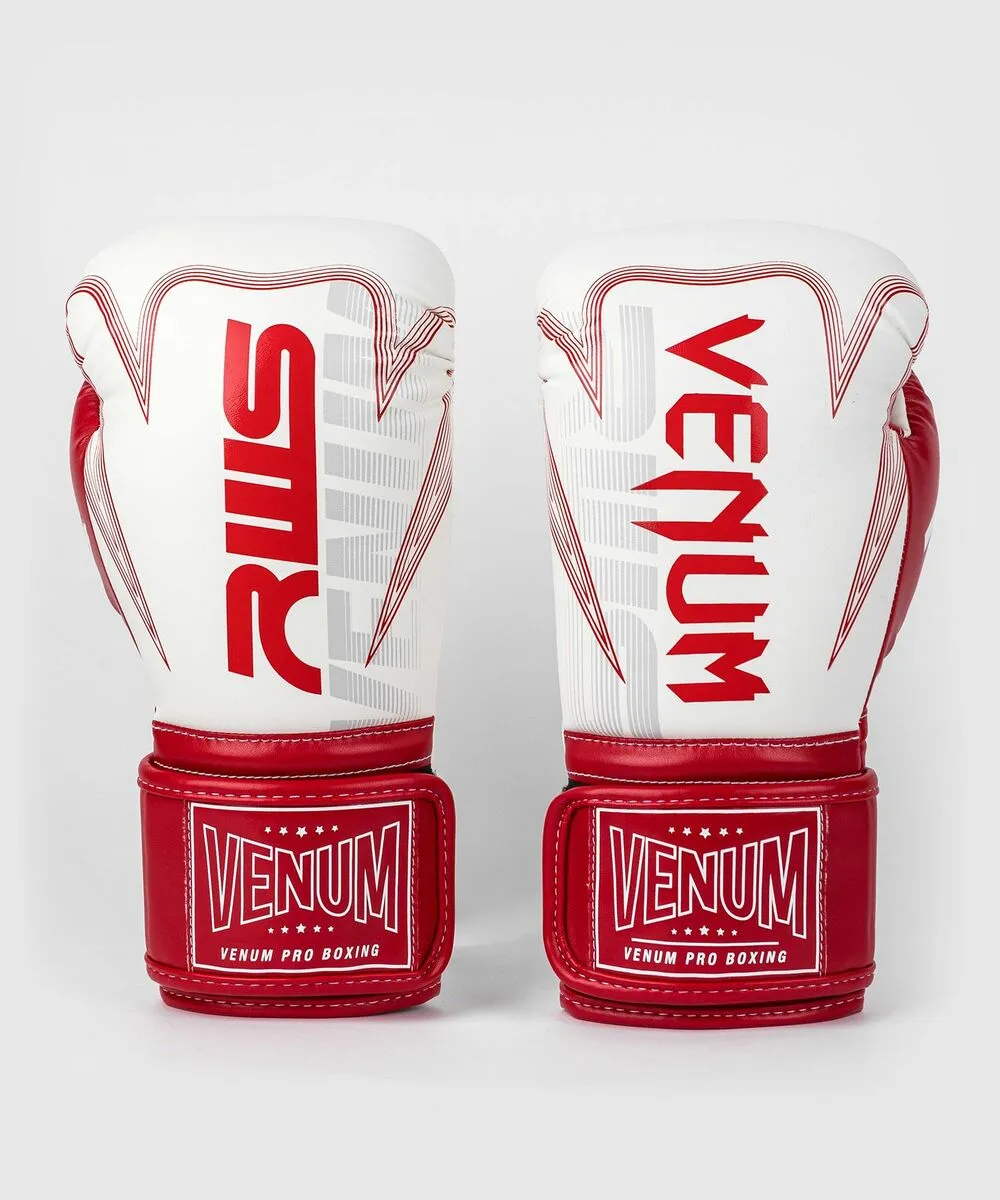 Venum RWS Boxing Gloves - White/Red 4 Venum RWS Boxing Gloves - White/Red - Image 2