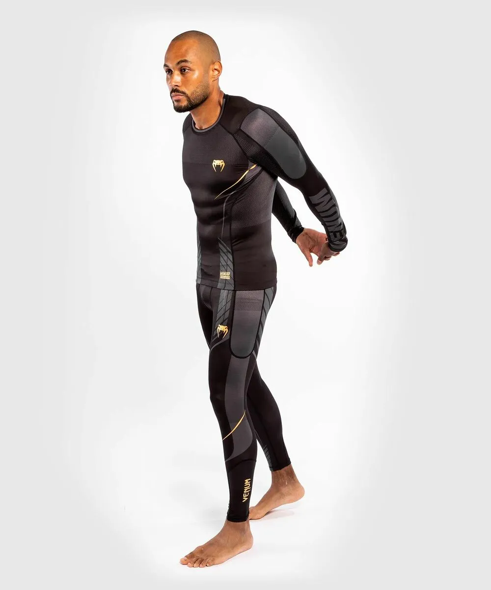 Venum Athletics Rashguard Long Sleeves - Black-Gold 10 Venum Athletics Rashguard Long Sleeves - Black-Gold - Image 8