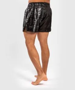 Venum Logos Muay Thai Shorts - Black-Black 14 Venum Logos Muay Thai Shorts - Black-Black -Training gear shop 5627b86af5837f36dc3a25acdf7c78bd42032faa SHORT MUAYTHAI LOGOS BLACK BLACK 03