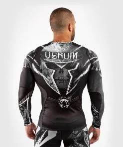 Venum GLDTR 4.0 (Gladiator) Rashguard - Long Sleeves -Training gear shop 5ea1585e2a5acfa55508205223f9481f83ade5cf RASH LS GLADIATOR 4.0 BLACK WHITE 04
