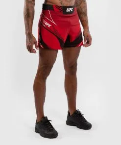 UFC Venum Authentic Fight Night Men's Shorts - Short Fit - Red -Training gear shop 617c163ee959273e401c302c17a0071814a517e7 VNMUFC 00001 003 05