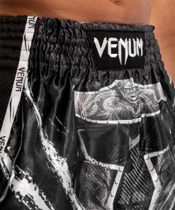 Venum GLDTR 4.0 (Gladiator) Muay Thai Shorts -Training gear shop 622ee0b859dcab0034c1654f45433225710ba826 SHORT MUAYTHAI GLADIATOR 4.0 BLACK WHITE 06
