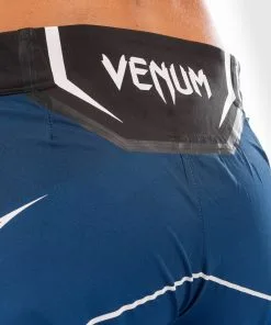 UFC Venum Authentic Fight Night Women's Shorts - Long Fit - Blue -Training gear shop 626fa57967d5c8ad55ff21bb794531083c8449a5 VNMUFC 00019 004 06
