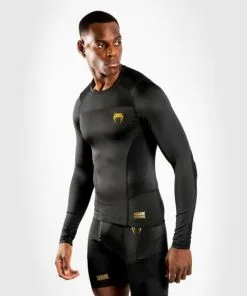 Venum GFit Rashguard - Long Sleeves Black/Gold