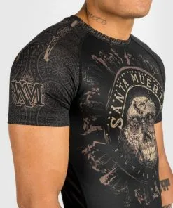 Venum Santa Muerte Dark Side Rashguard (23) - Shortsleeves Black/Brown -Training gear shop 67050892a09bcb81a6d5f9b390b7663f7822e218 RASH SS SANTAMUERTE BLACK BROWN 09