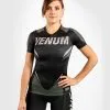 Venum ONE FC Impact Rashguard Short Sleeves Women - Black-Khaki -Training gear shop 68877d56b4996b836bcc8079072458cf18f41b64 RASH SS ONEFC BLACK KHAKI 01