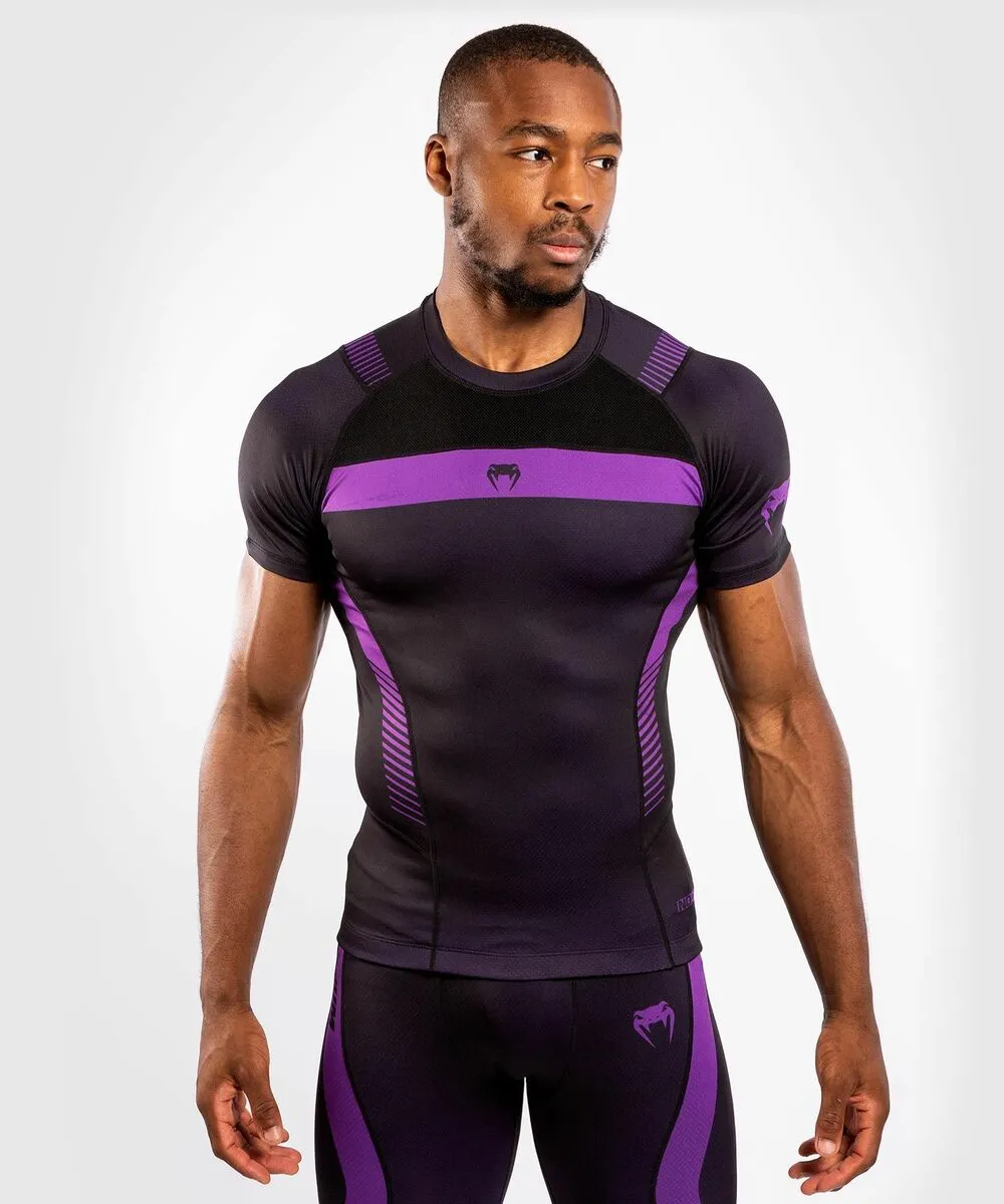 Venum NoGi 3.0 Rashguard Short Sleeves - Black-Purple 3 Venum NoGi 3.0 Rashguard Short Sleeves - Black-Purple