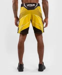 UFC Venum Authentic Fight Night Men's Shorts - Long Fit - Yellow -Training gear shop 702020f4bb652d879b5fd3aa00592f3f3477e1d1 VNMUFC 00002 006 04