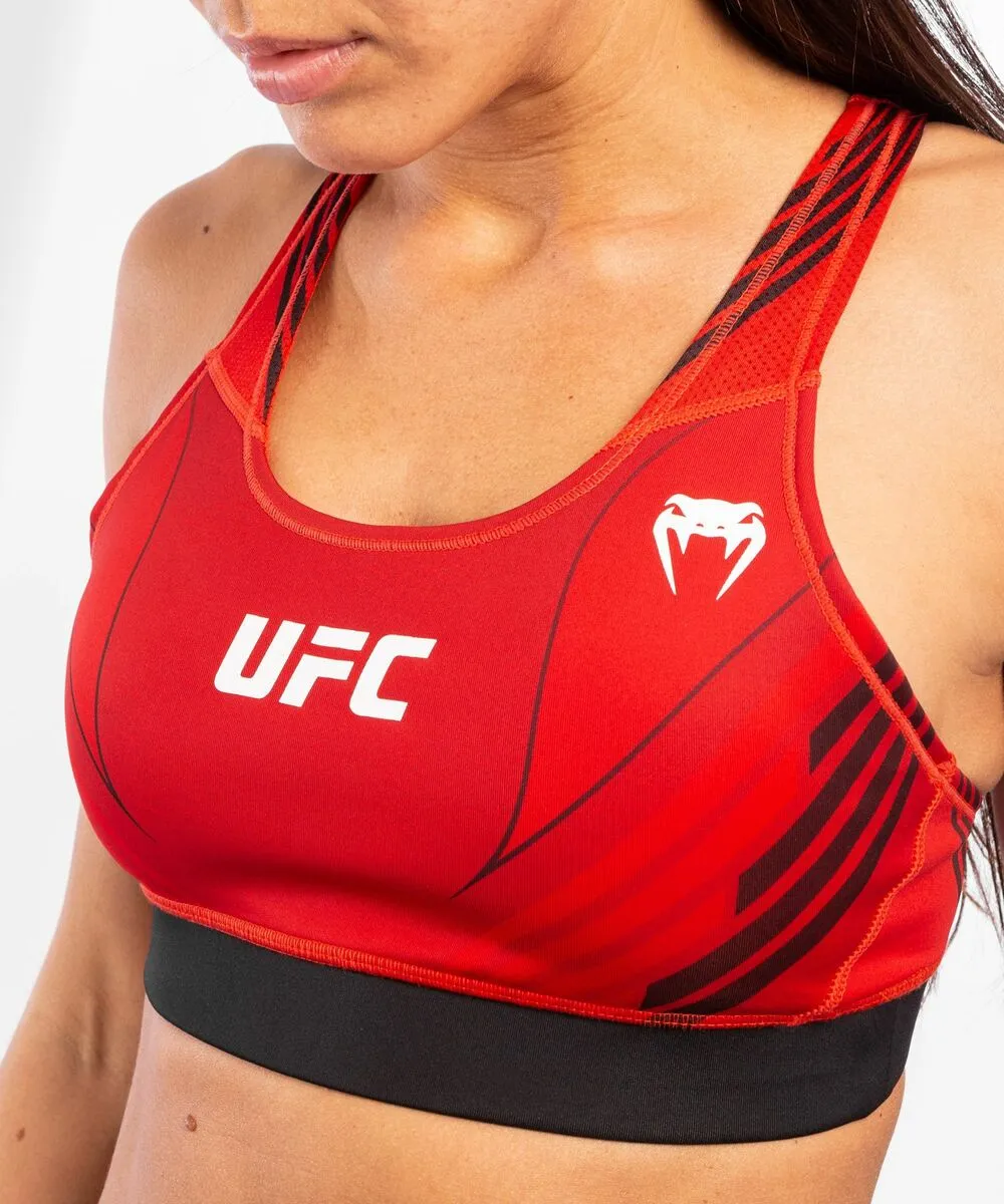 UFC Venum Authentic Fight Night Women's Sport Bra - Red 3 UFC Venum Authentic Fight Night Women's Sport Bra - Red