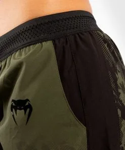 UFC Venum Authentic Fight Week Women's Performance Shorts - Khaki -Training gear shop 7231118ce973f4309fc521ece97537b7786fe377 VNMUFC 00031 015 07