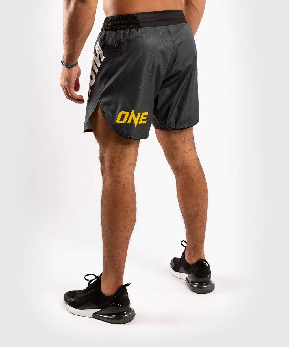 Venum One FC Impact Fightshorts - Grey-Yellow 6 Venum One FC Impact Fightshorts - Grey-Yellow - Image 4