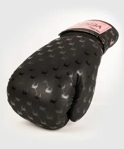 Venum Monogram Boxing Gloves - Black/Pink Gold -Training gear shop 77d7853d34f0bd3c2664ea5b7f54bfeed73a2785 BG MONOGRAM BLACK PINK GOLD 05