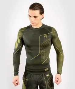 Venum Loma Commando Rashguard - Long Sleeves, Khaki