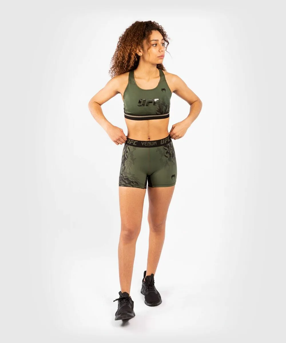 UFC Venum Authentic Fight Week Women's Sport Bra - Khaki 10 UFC Venum Authentic Fight Week Women's Sport Bra - Khaki - Image 8