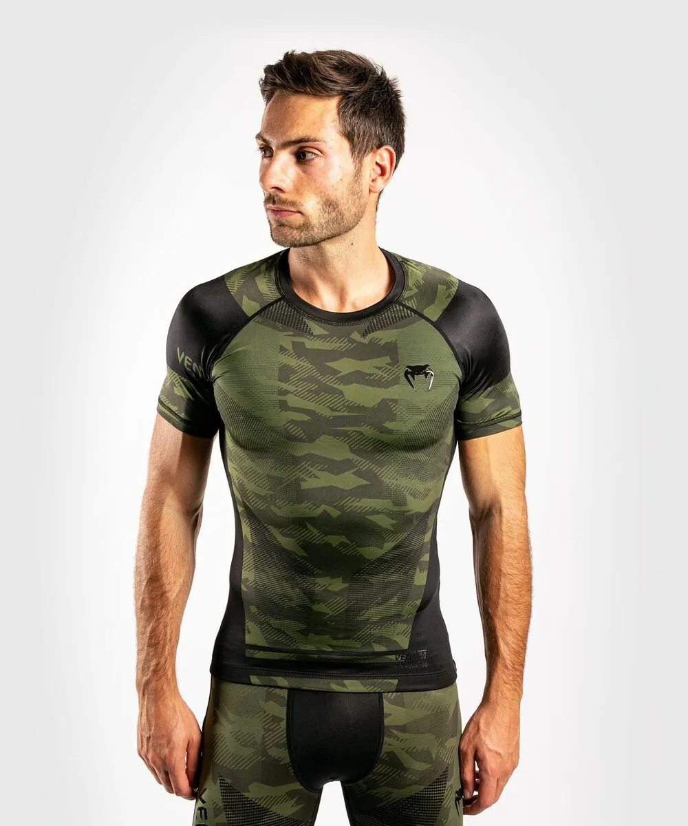 Venum Trooper SS Rashguard, Forest Camo/Black 3 Venum Trooper SS Rashguard, Forest Camo/Black