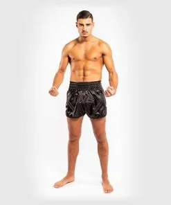 Venum ONE FC Impact Muay Thai Shorts -Black-Black -Training gear shop 813d08b51e0d062ee82e6802f098606734b94de1 SHORT MUAYTHAI ONEFC BLACK BLACK 11 1