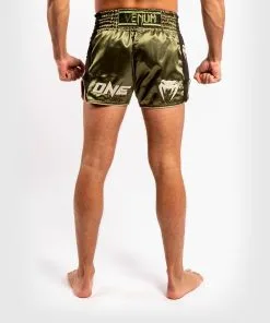 Venum ONE FC Impact Muay Thai Shorts - Khaki-Black -Training gear shop 83f14b78f63b34171d4a55a716d447aff553013f SHORT MUAYTHAI ONEFC KHAKI BLACK 04