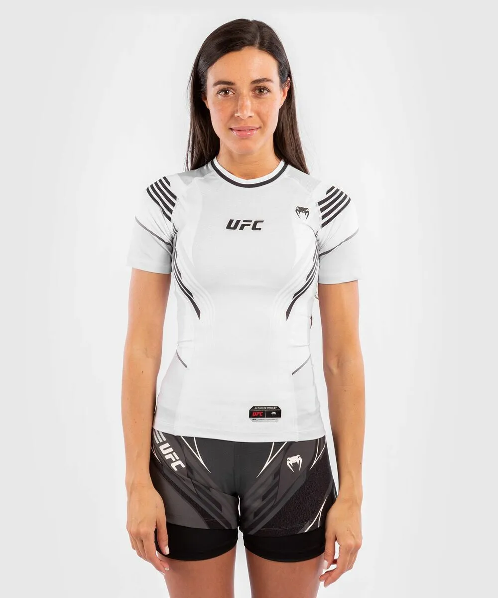 UFC Venum Authentic Fight Night Women's Rashguard - White 4 UFC Venum Authentic Fight Night Women's Rashguard - White - Image 2