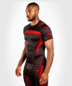 Venum NoGi 3.0 Rashguard Short Sleeves - Black-Red -Training gear shop 864fac41365a378b89c36dcd187b46dcf8a98e2f RASH SS NOGI3.0 RED 04