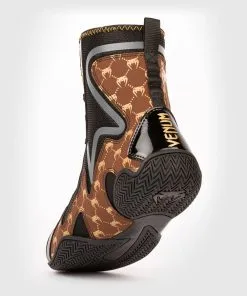 Venum Elite Evo Boxing Shoes, Black-Brown -Training gear shop 872e5d3d6f382b7c9a18f2b3076e3a8686437be9 BOXING SHOES ELITE EVO BLACK BROWN 03