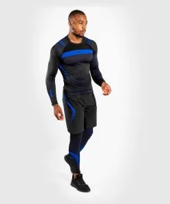 Venum NoGi 3.0 Rashguard Long Sleeves - Black-Blue -Training gear shop 8863223c983e26d9dee43bf3c7ed1e1e08a9db39 RASH LS NOGI3.0 BLUE 09