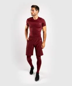 Venum GFit Rashguard - Short Sleeve, Burgundy -Training gear shop 88a3841d63bb6205a67db7463b62883b5a431990 RASH SS GFIT BURGUNDY 05