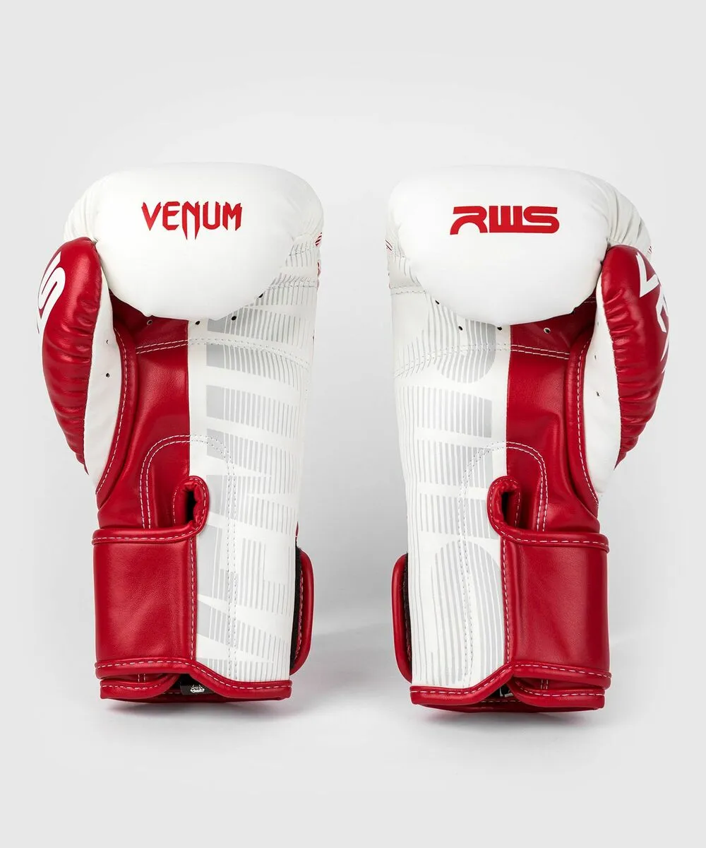 Venum RWS Boxing Gloves - White/Red 5 Venum RWS Boxing Gloves - White/Red - Image 3